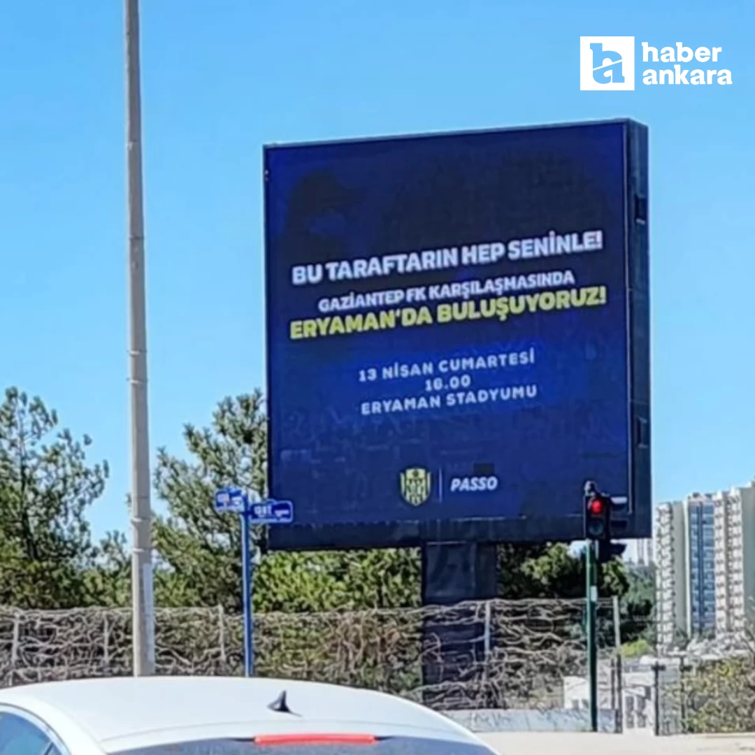 MKE Ankaragücü billboardlar yayınlayarak taraftarlarını Gaziantep FK maçına çağırdı - Resim : 2