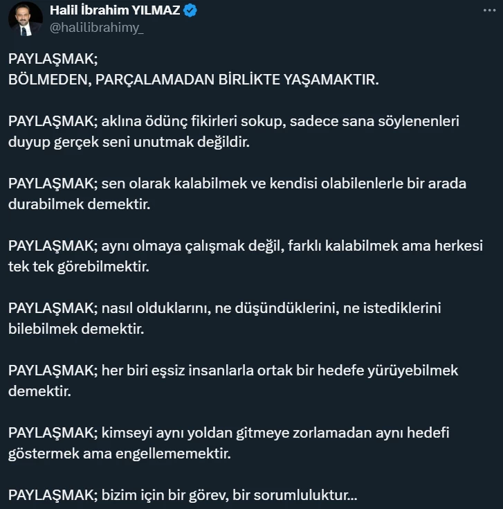 Ankara Kent Konseyi'nden beraber hareket etme vurgusu: Paylaşmak birlikte yaşamaktır
