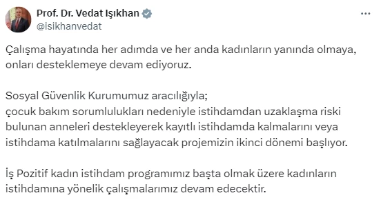 Bakan Işıkhan duyurdu! SGK çalışan sigortalı annelere toplamda 3.900 Euro ödeme yapacak! - Resim : 2