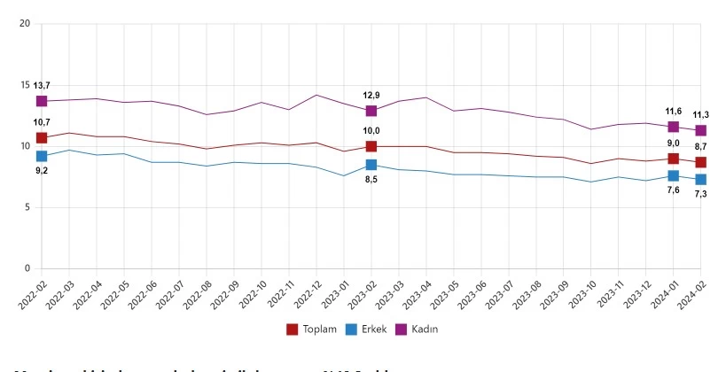 TÜİK Şubat ayı işsizlik rakamlarını açıkladı