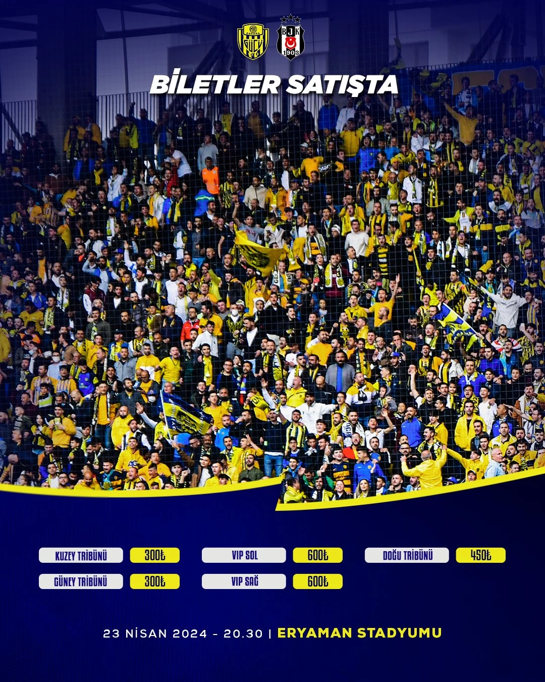 MKE Ankaragücü  - Beşiktaş ZTK Yarı Final maçı biletleri satışa sunuldu