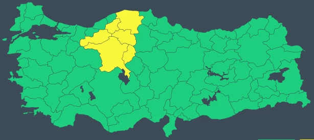 Ankara için Meteoroloji'den sarı kodlu sağanak yağış uyarısı!