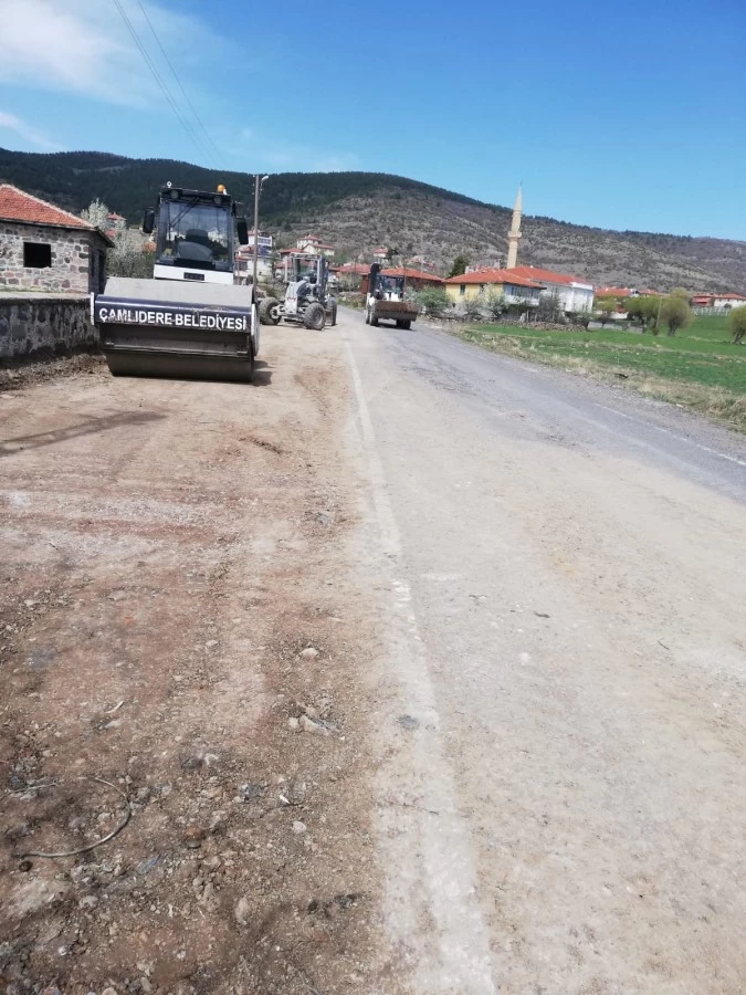 Çamlıdere Belediyesi yapılan yol genişletme çalışması hakkında bilgiler verdi - Resim : 2