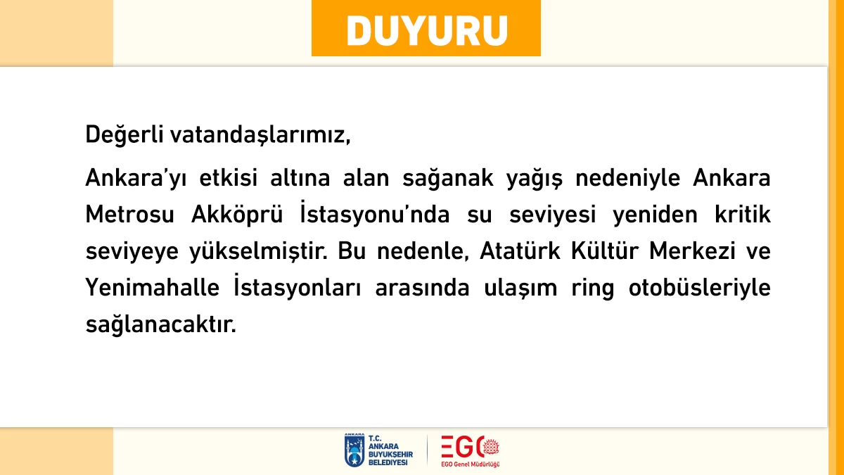 Ankara 2 Mayıs metro çalışacak mı metrolar neden çalışmıyor? - Resim : 3