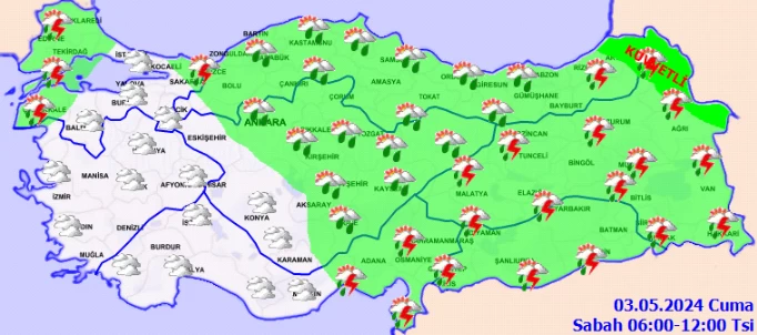 Meteoroloji'den 15 için sarı kodlu fırtına ve sağanak yağış uyarısı geldi! - Resim : 2