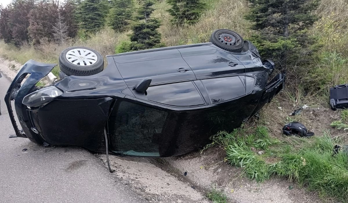 Ankara'da motosiklet otomobile arkadan çarptı! 1 kişi öldü