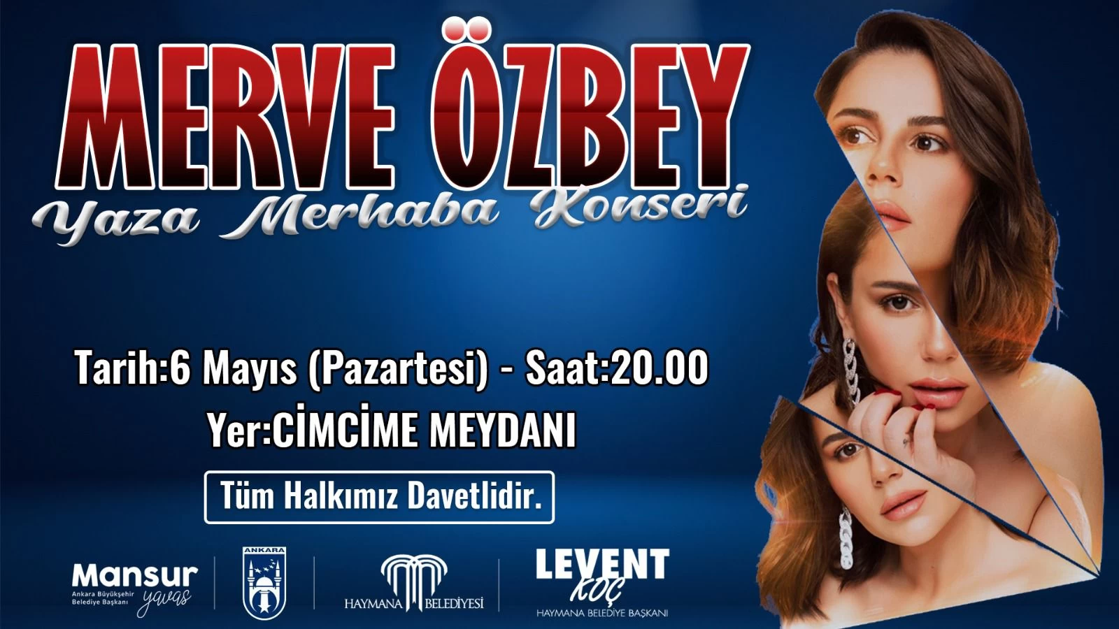 Haymana Belediyesi, Merve Özbey İle Yaza Merhaba konserini duyurdu!