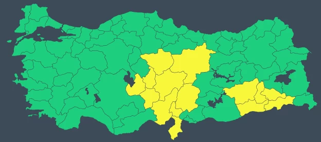 MGM yeniden gök gürültülü sağanak yağışı duyurdu! 15 il için sarı kodlu meteorolojik uyarı verildi