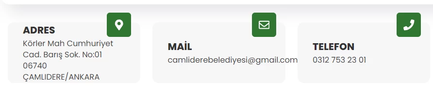 Çamlıdere Belediyesi açık adresi nedir? Çamlıdere Belediyesi telefon numarası