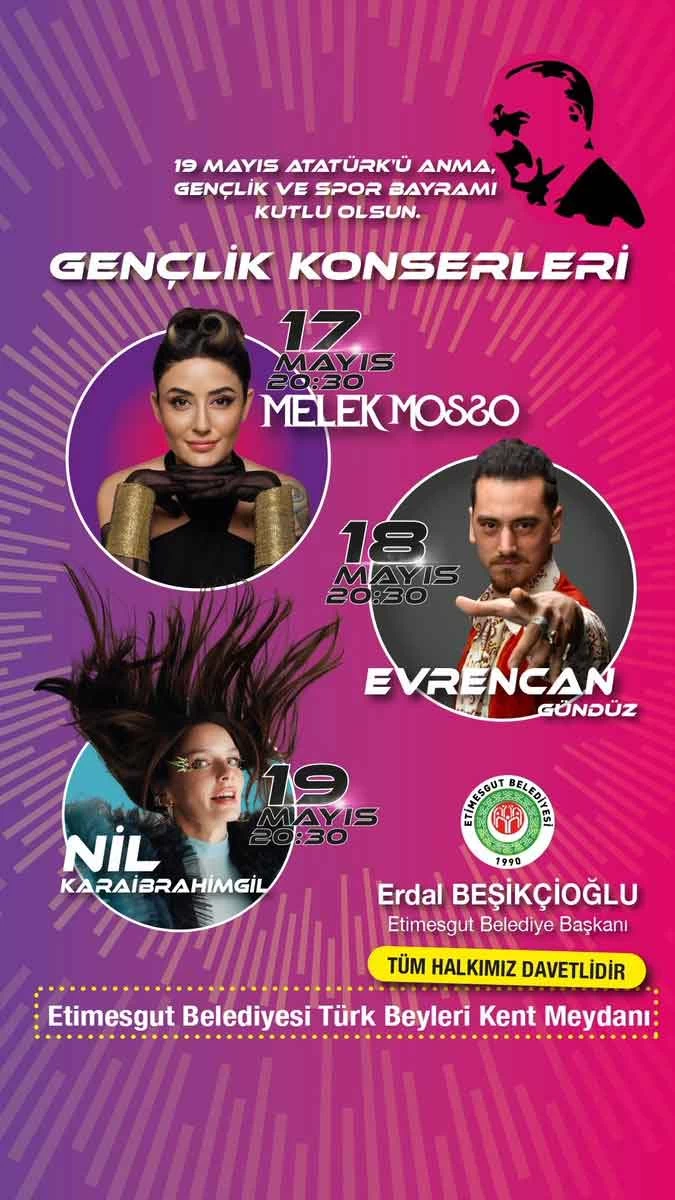 Etimesgut Belediyesi gençlik ateşini yaktı! 19 Mayıs konserleri programı açıklandı