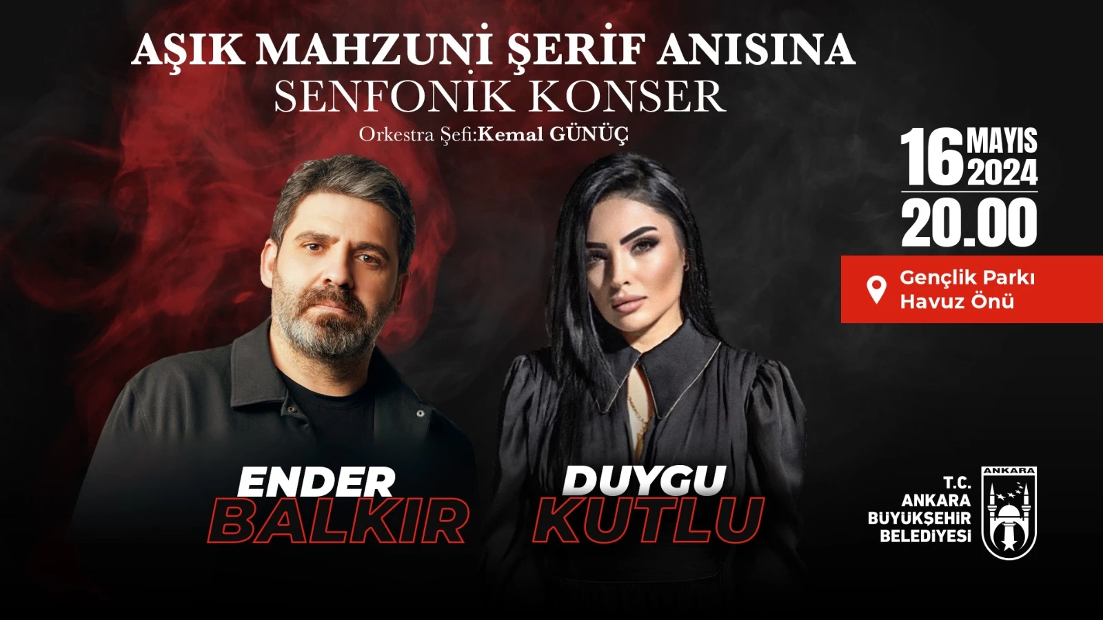 Aşık Mahzuni Şerif Ankara'da Ender Balkır ve Duygu Kutlu konserleriyle anılacak