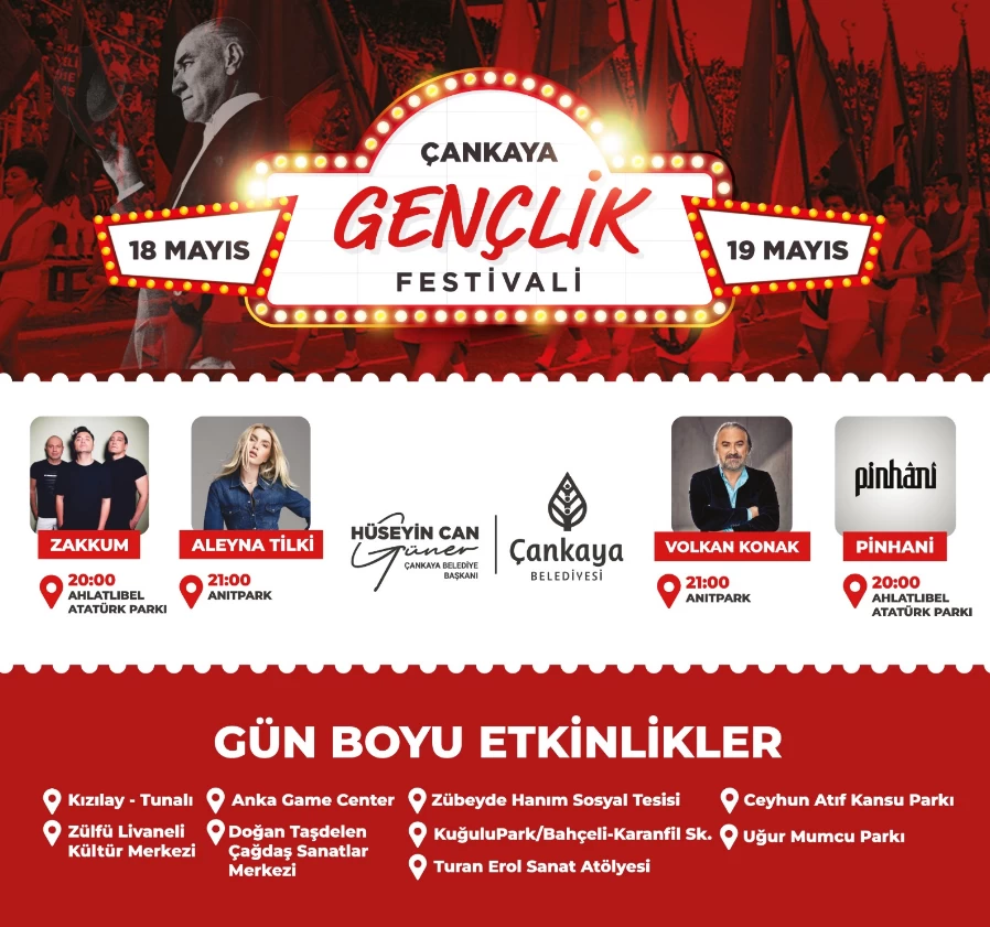 Ankara'da festival tadında konserler! 19 Mayıs Ankara'daki ücretsiz belediye konser takvimi belli oldu - Resim : 5