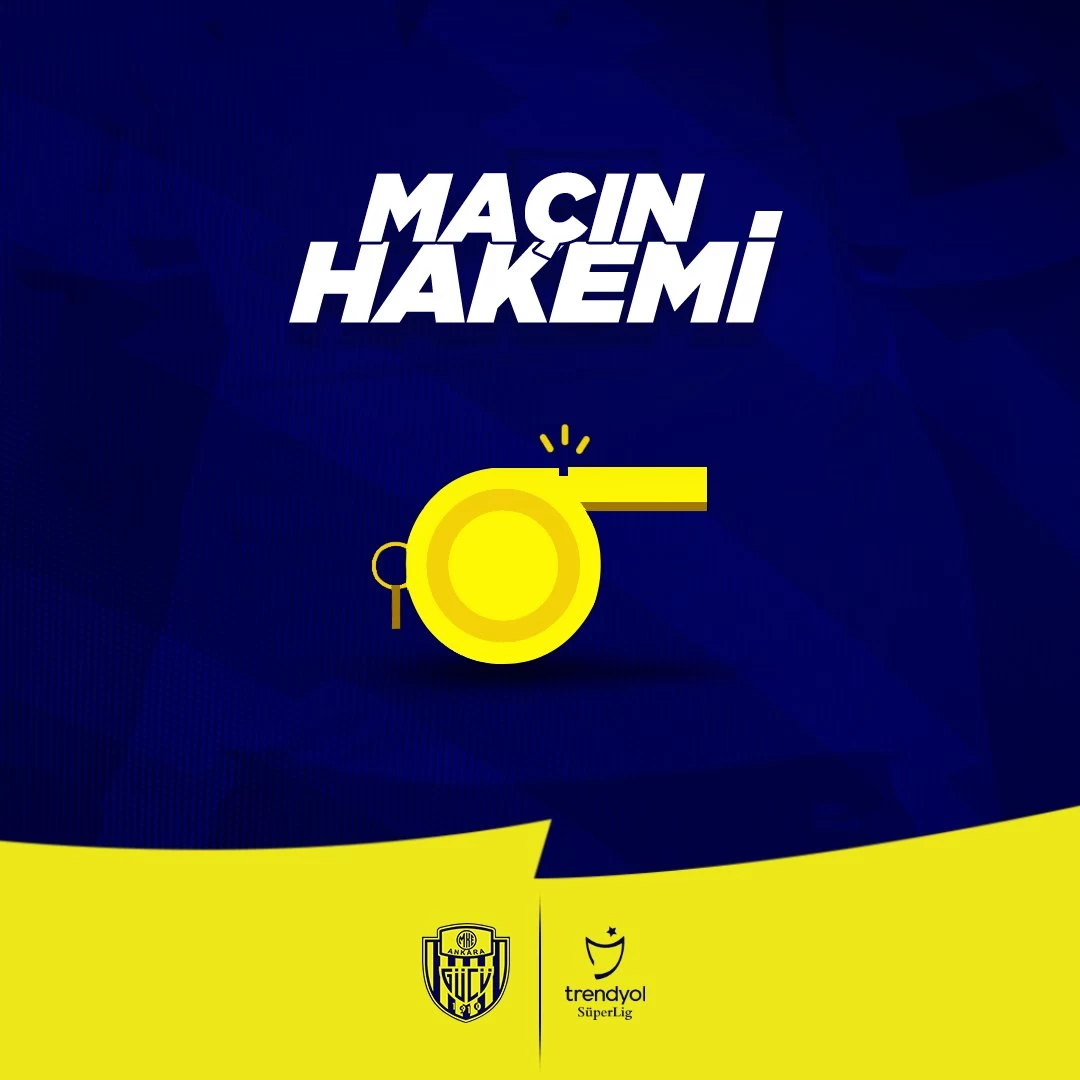 MKE Ankaragücü - Pendikspor maçının hakemi Volkan Bayarslan oldu