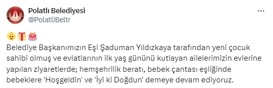 Polatlı Belediyesi Hoşgeldin ve İyi ki Doğdun ziyaretleri ile ilçe halkının kapısını çalıyor! - Resim : 3