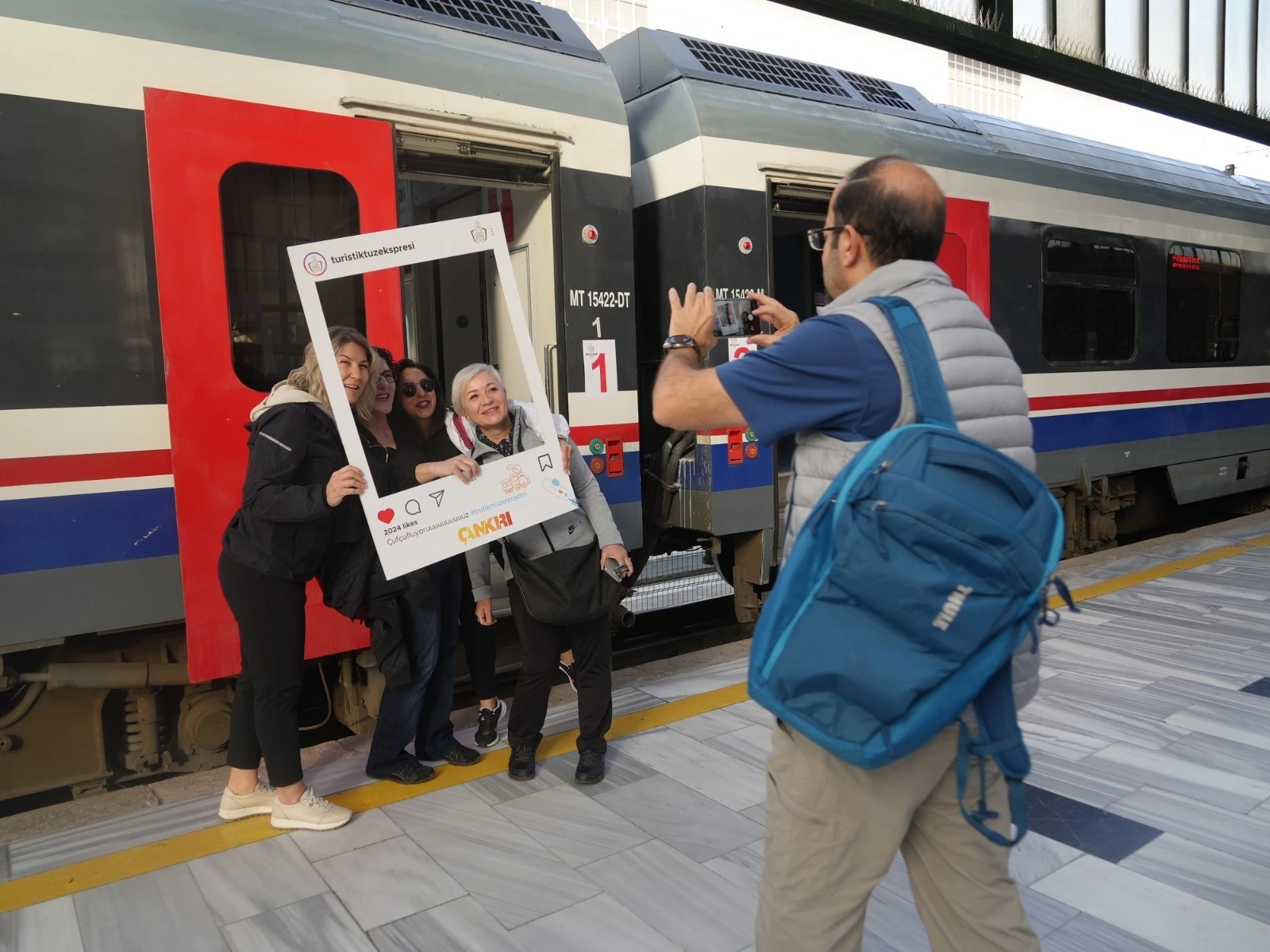 Ankara'dan Çankırı'ya giden Turistik Tuz Ekspresi ilk seferini tamamladı