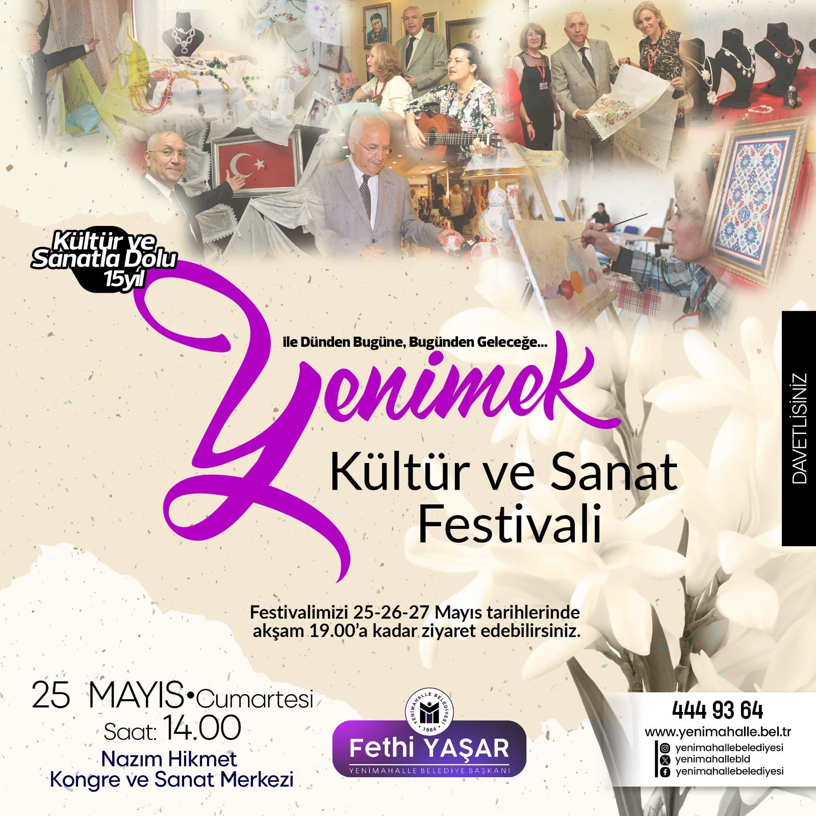 YENİMEK Kültür ve Sanat Festivali kapılarını açıyor