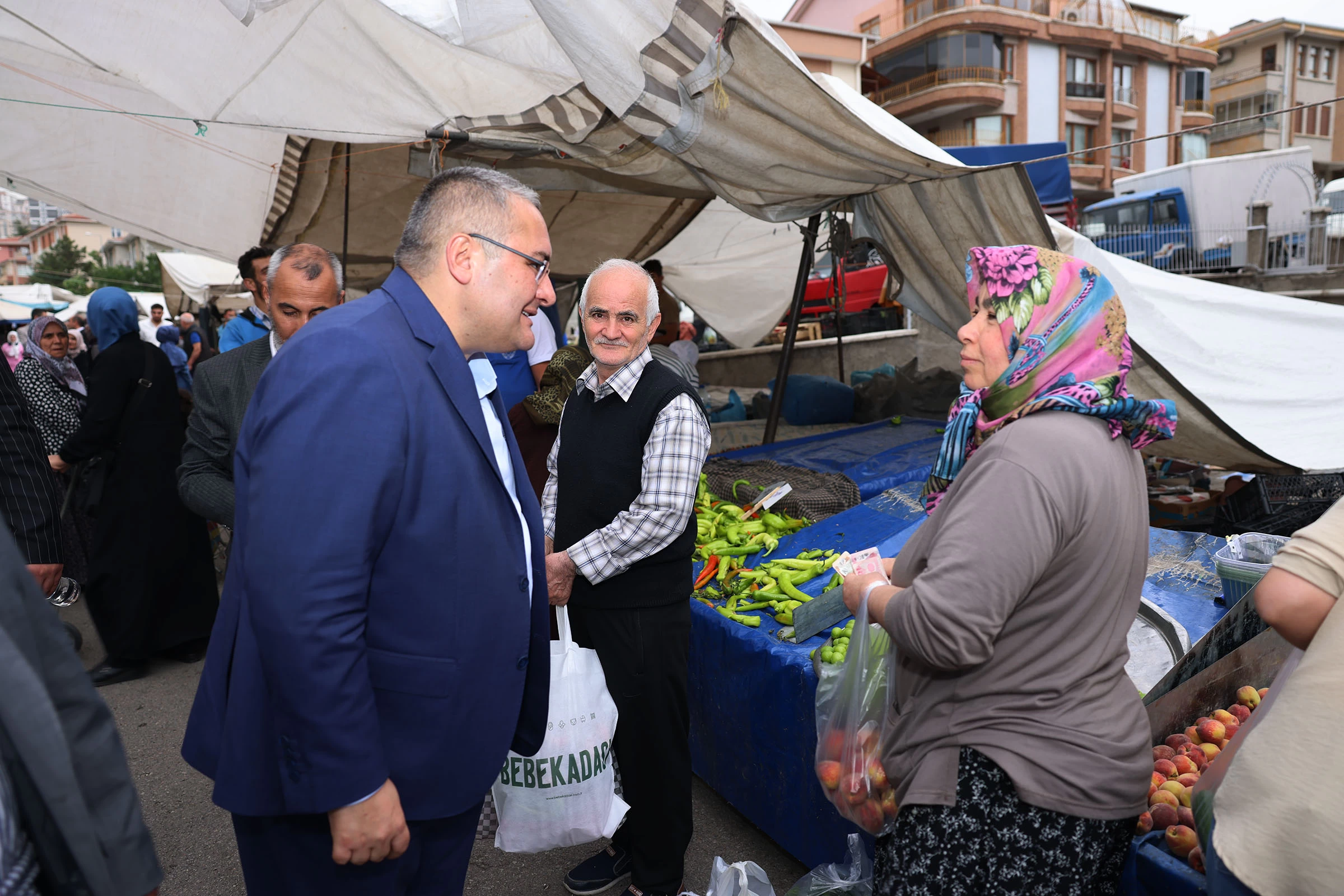 Keçiören Belediye Başkanı Mesut Özarslan pazarcı esnafı ile bir araya geldi - Resim : 2