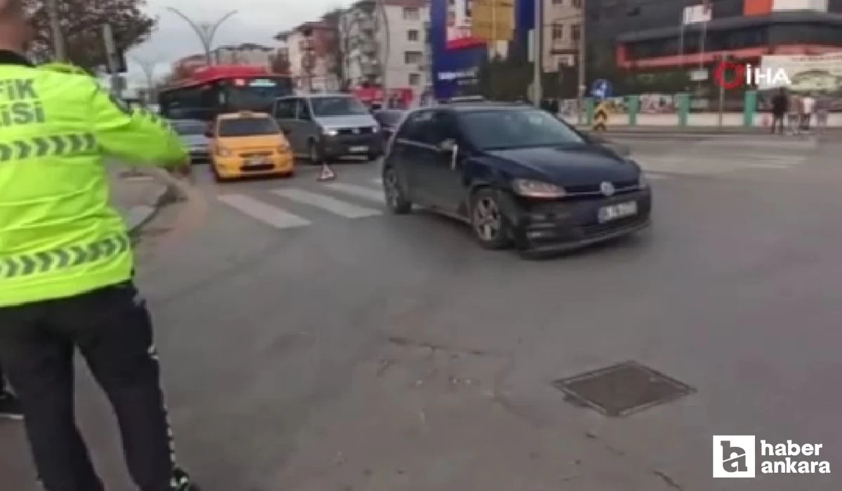 Ankara Sincan'da motosiklet kazası meydana geldi!