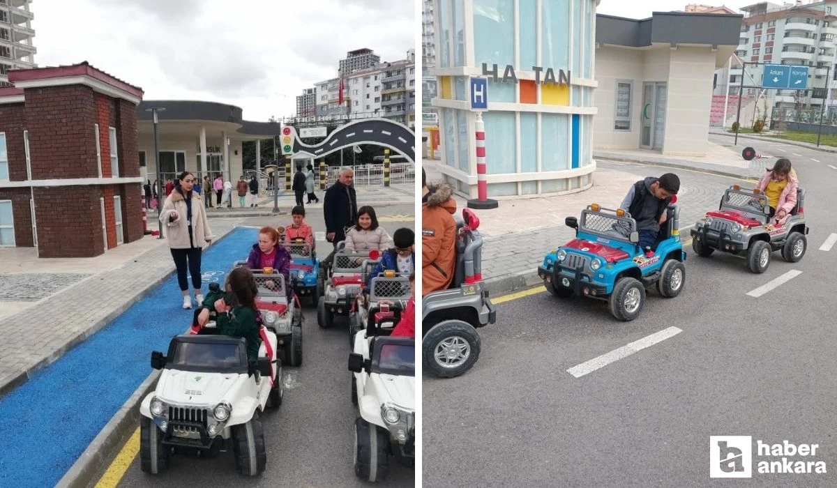 Mamak Belediyesi Çocuk Trafik Eğitim Parkı’nda binlerce çocuğa trafik eğitimi