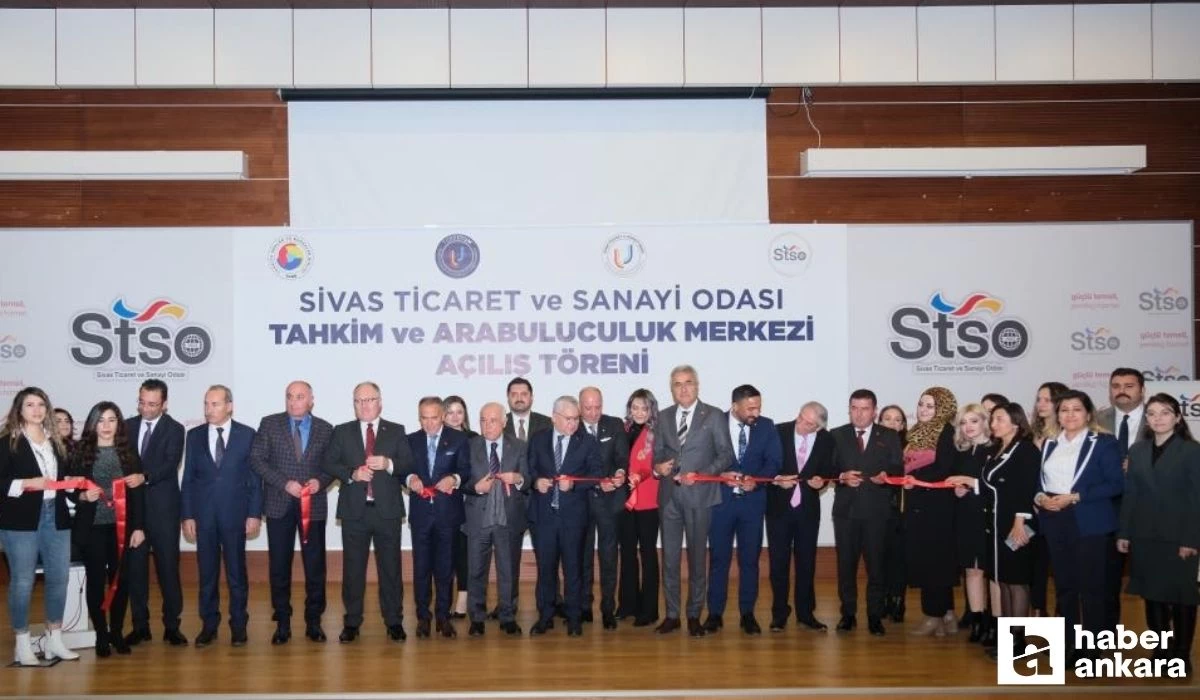 Sivas TSO Tahkim ve Arabulucuk Merkezi ASO Başkanı Ardıç'ın katılımıyla açıldı