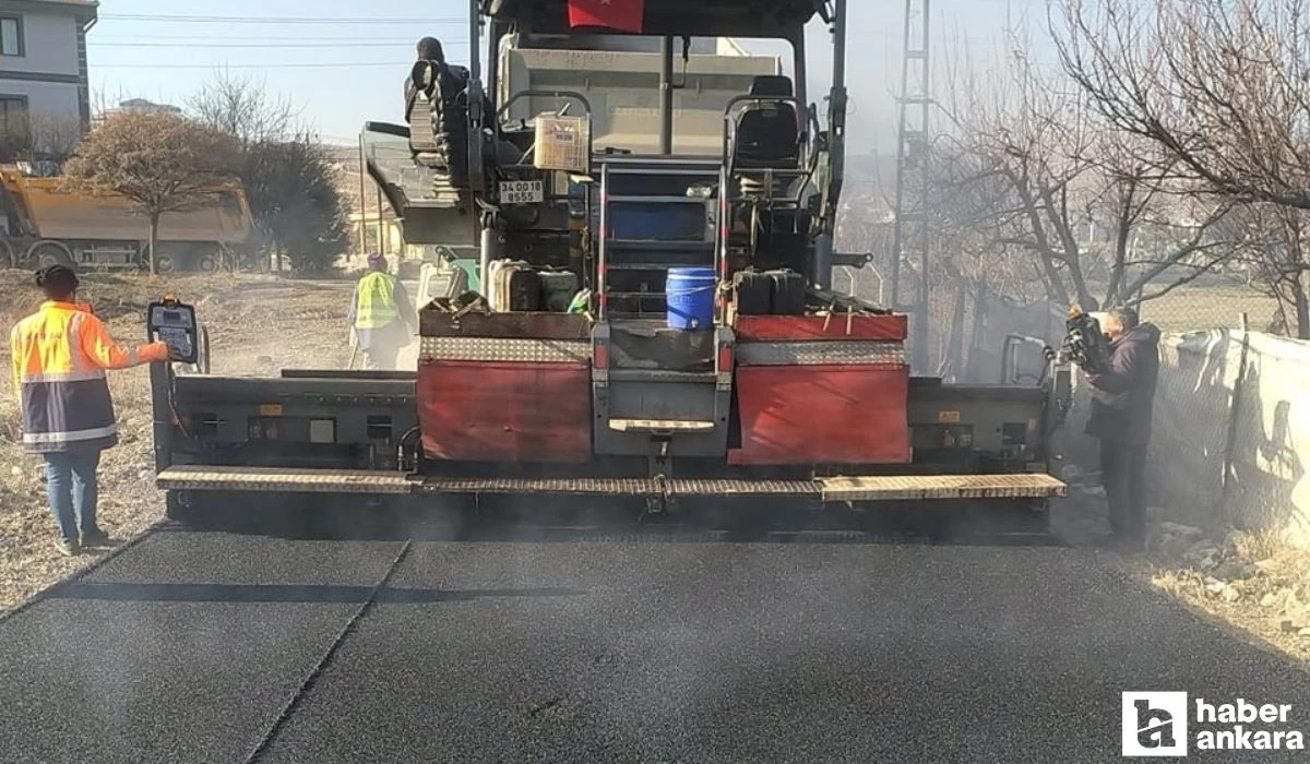 Pursaklar Belediyesi yaz kış demeden yol yenileme çalışmalarına devam ediyor!