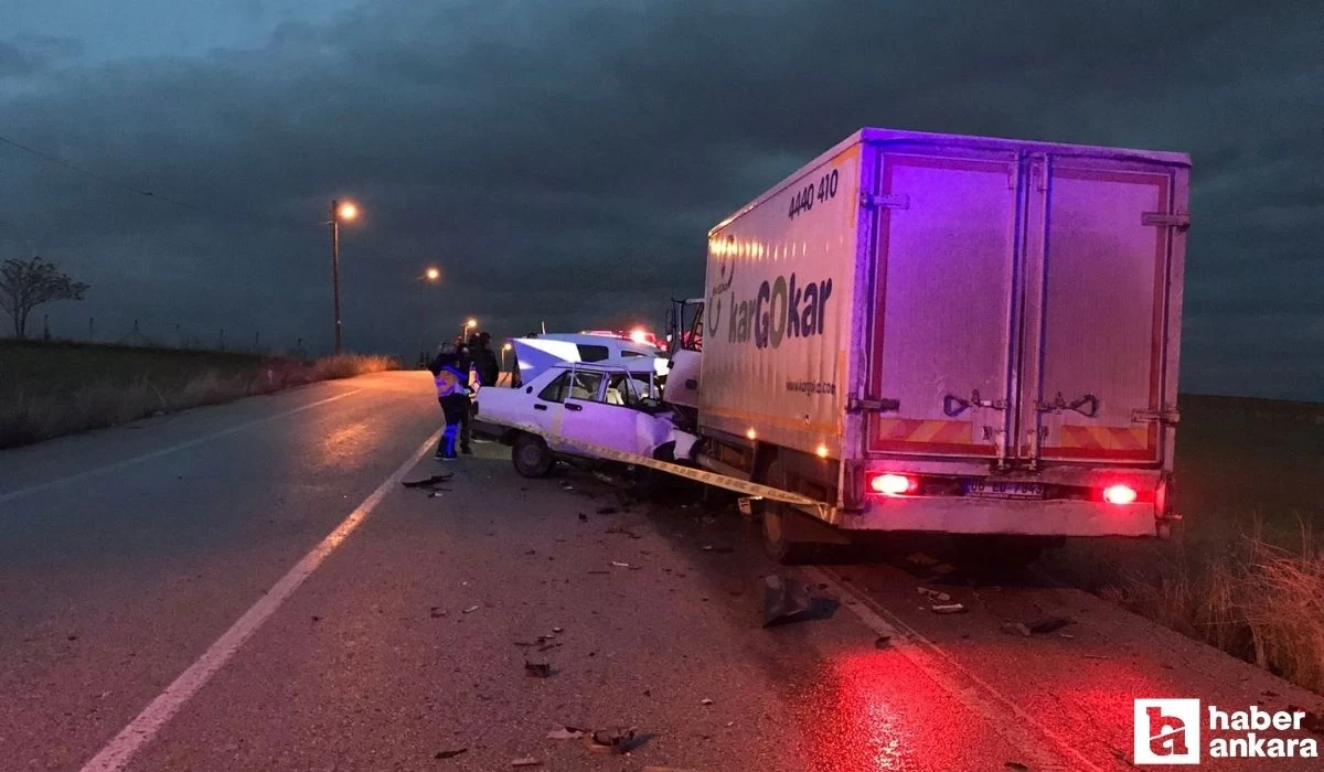 Ankara'da trafik kazasında 1 kişi hayatını kaybetti, 2 yaralı!