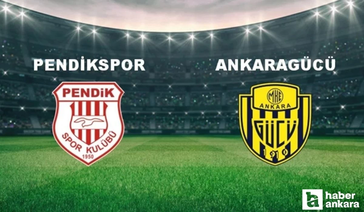 Ankaragücü - Pendikspor maçında ilk yarı 1-0 tamamlandı!