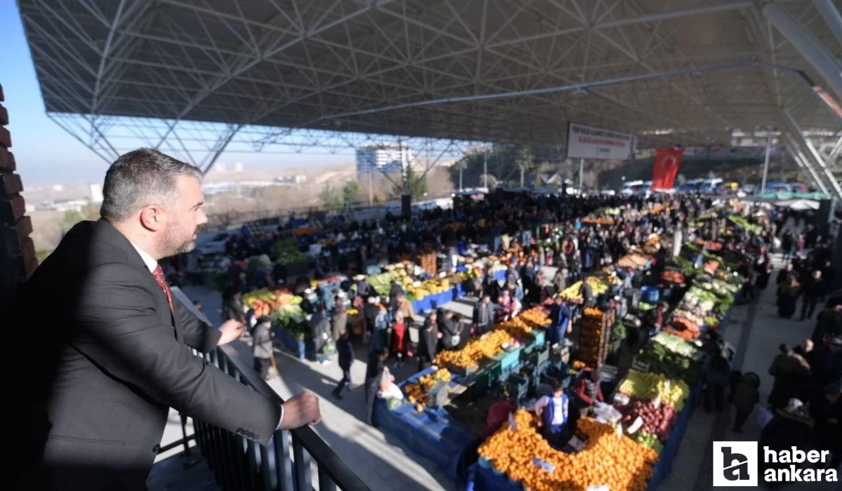 Pursaklar Belediye Başkanı Çetin Çarşamba Kapalı Pazar Alanının açılışını gerçekleştirdi!