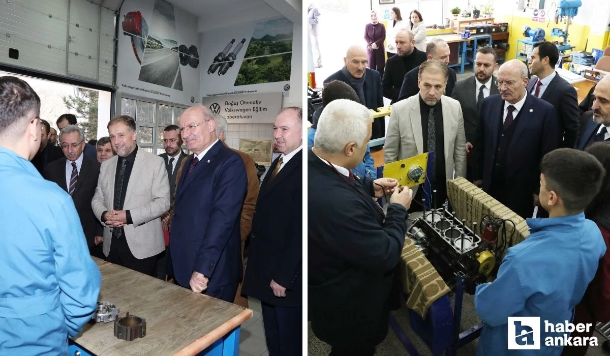 ATO Başkanı Baran ve Bakan Yardımcısı Şamlıoğlu’ndan Ankara'da meslek lisesi ziyareti!