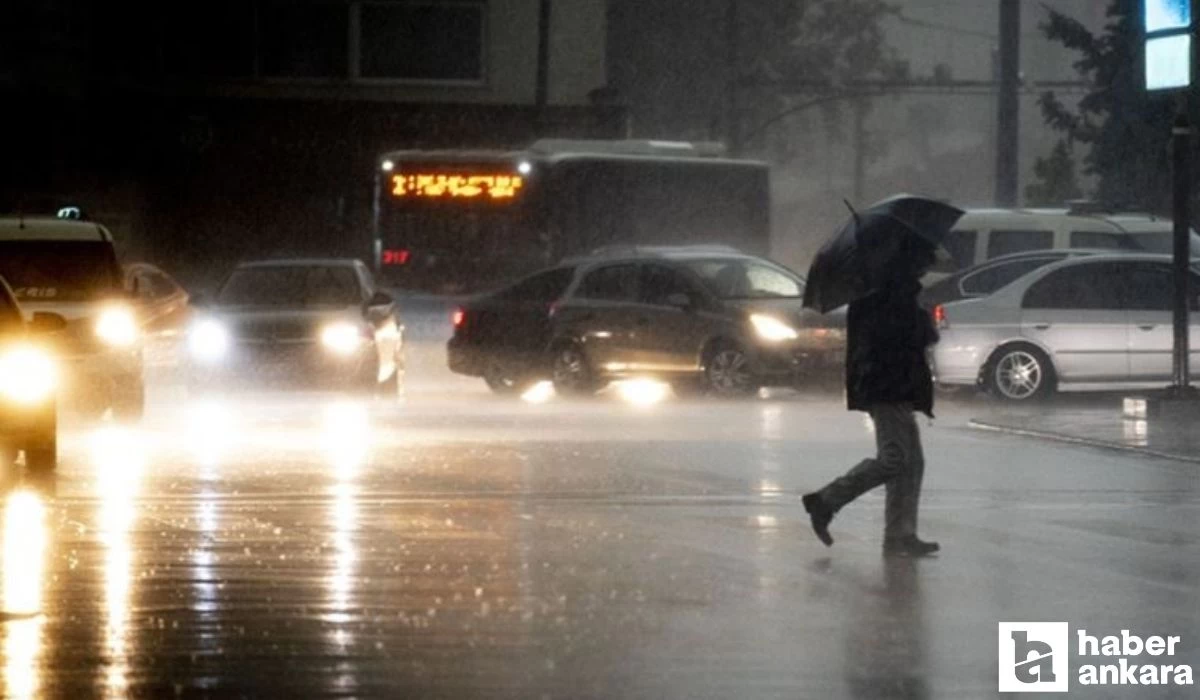 Meteoroloji Ankara için duyurdu! Sağanak yağış sabah saatlerinden itibaren etkili olacak