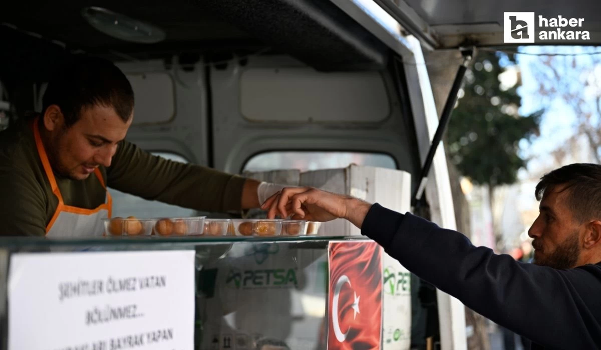 Ankara'da şehitler unutulmadı! Anma etkinliğinde çorba ve lokma dağıtıldı