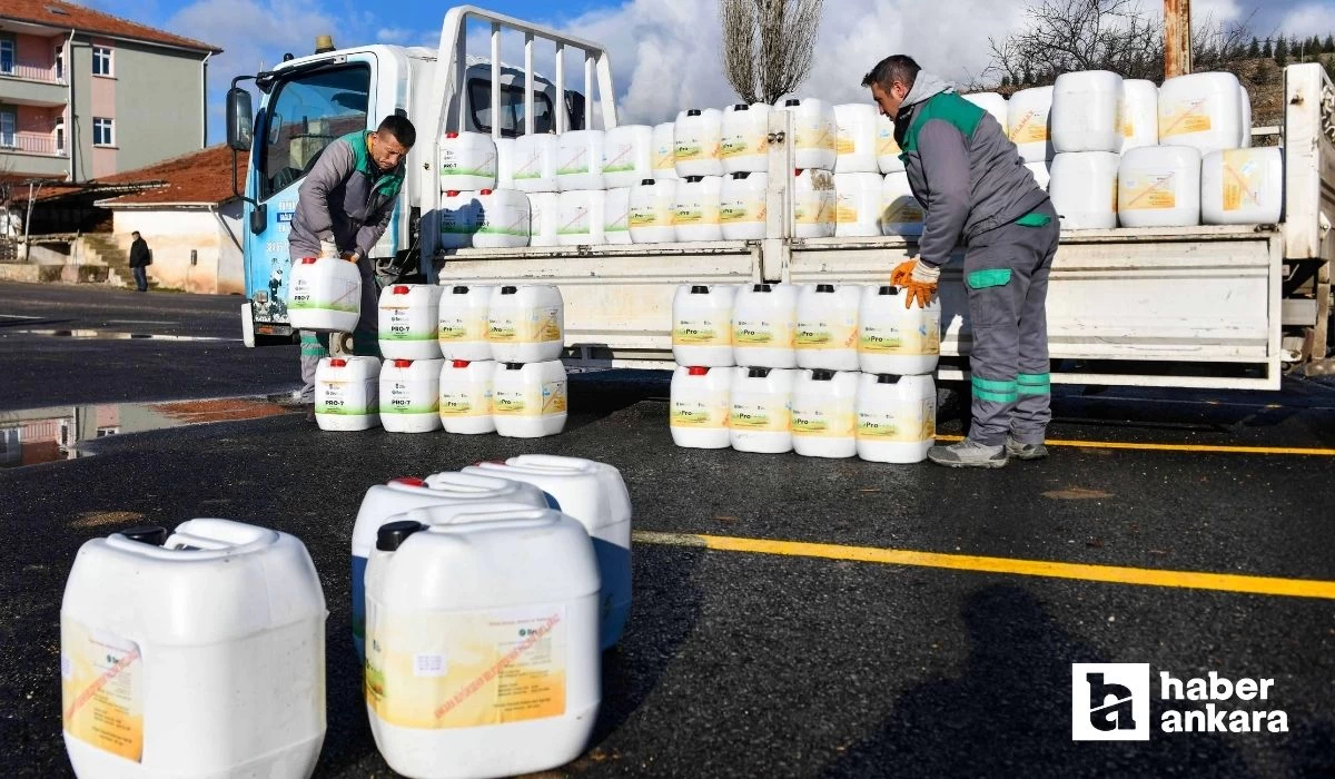 Ankara'da sıvı gübre desteği devam ediyor! ABB çitçinin yüzü güldürmeye devam ediyor