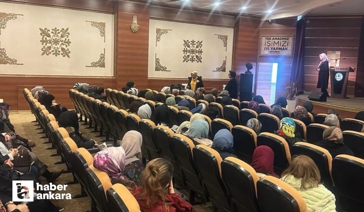 Pursaklar Belediyesi Hanım Evi kursiyerlerine yönelik stres yönetimi semineri düzenledi