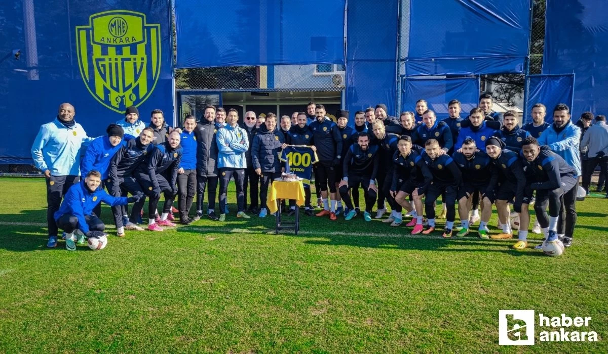 Ankaragücü forması ile 100. maçına çıkan Kitsiou'ya pasta kesildi