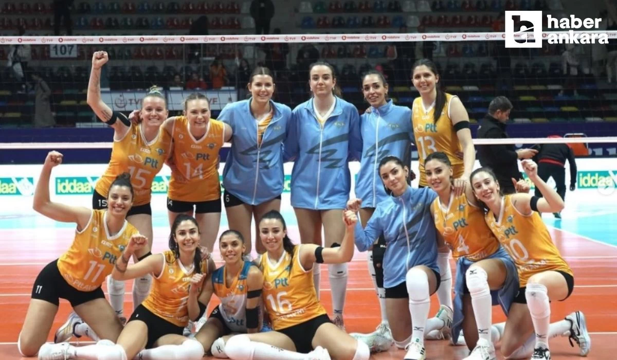 Ankara'da voleybol derbisi nefes kesti! PTT, Karayolları'nı mağlup etti