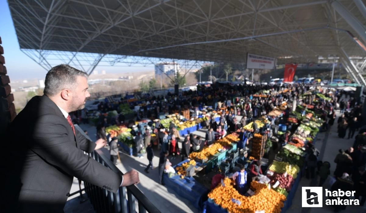 Pursaklar Belediyesinin girişimleri ile ilçedeki her mahallede konforlu pazar keyfi!