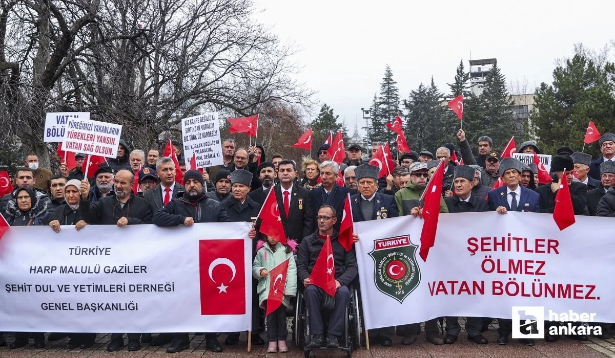 TBMM önünde şehit yakınları ve gazilerden DEM Parti protestosu!