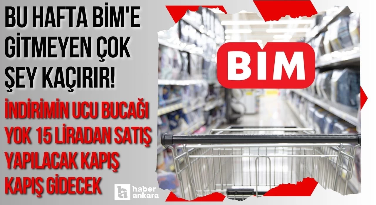 Bu hafta Bim'e gitmeyen çok şey kaçırır! İndirimin ucu bucağı yok 15 liradan satış yapılacak kapış kapış gidecek