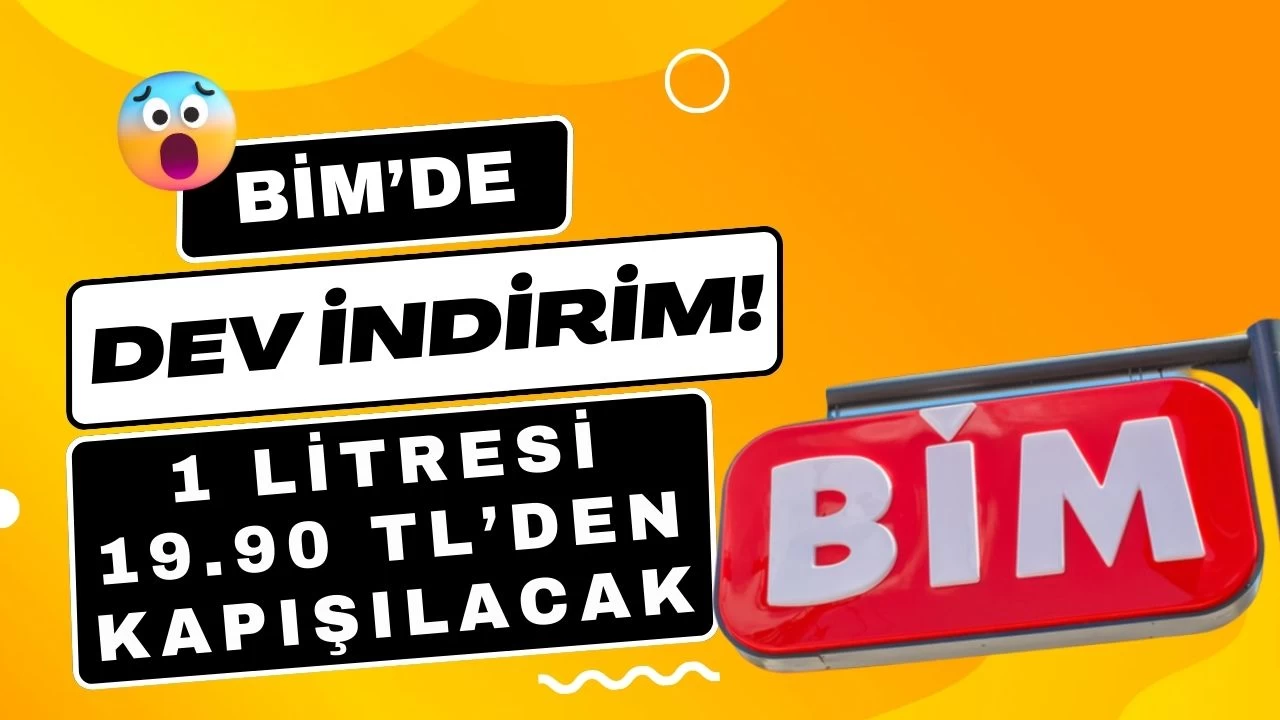 Ankaralılar poşetini kapan BİM'e koşsun! Aktüel ürün oldu 1 LT'si 19.90 TL'den satılacak