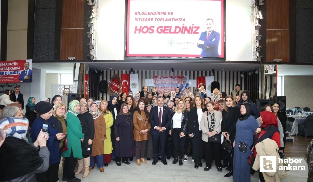 Etimesgut Belediye Başkanı Enver Demirel istişare toplantısı düzenledi