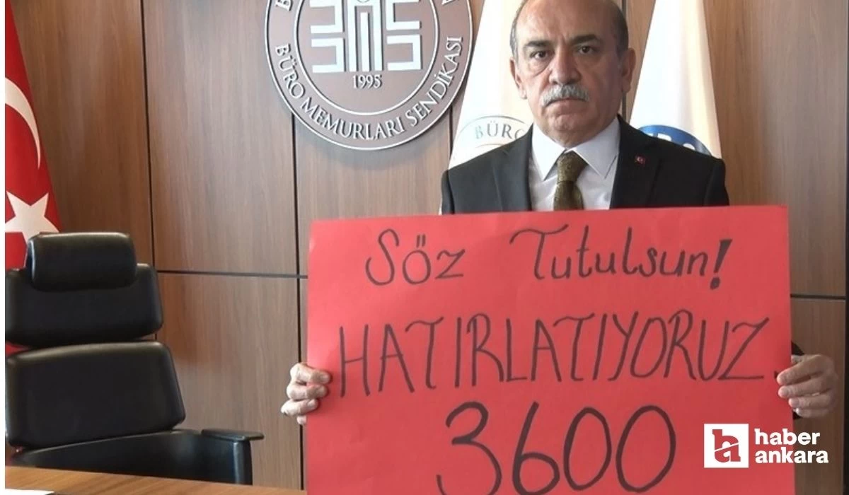 Büro Memur-Sen Genel Başkanı Yazgan'dan seçim öncesi 3600 ek gösterge talebi