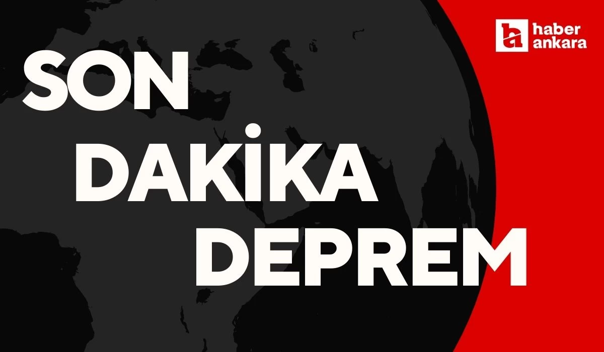 AFAD son dakika 5,1 büyüklüğünde deprem meydana geldiğini duyurdu