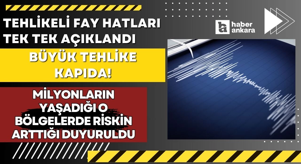 Tehlikeli fay hatları tek tek açıklandı büyük tehlike kapıda! Milyonların yaşadığı o bölgelerde riskin arttığı duyuruldu