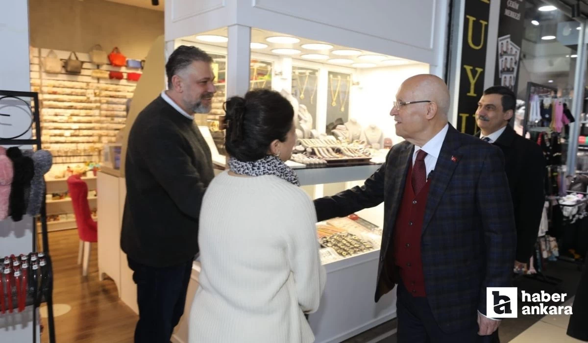 Yenimahalle Belediye Başkanı Fethi Yaşar esnafların sorunlarını dinledi