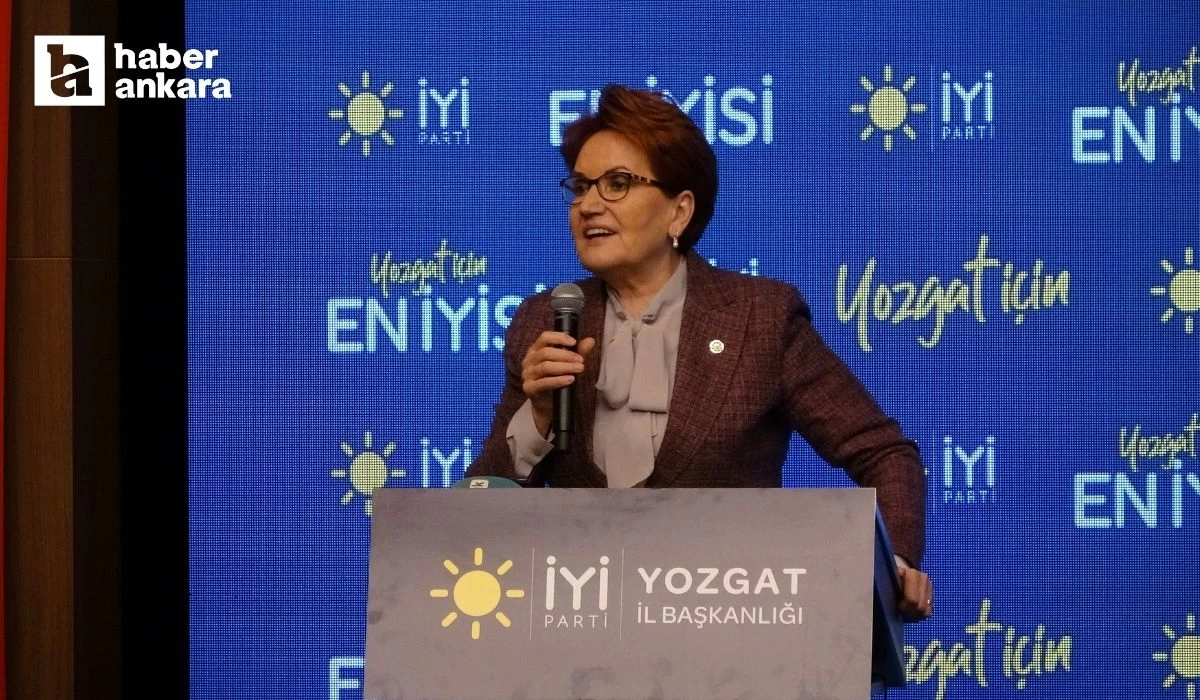 İYİ Parti Başkanı Akşener'den emekli maaşı açıklaması! En düşük maaş asgari ücret kadar olmalıdır