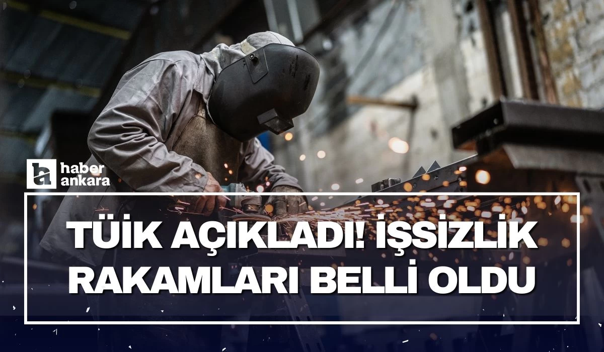 TÜİK açıkladı! İşsizlik rakamları belli oldu