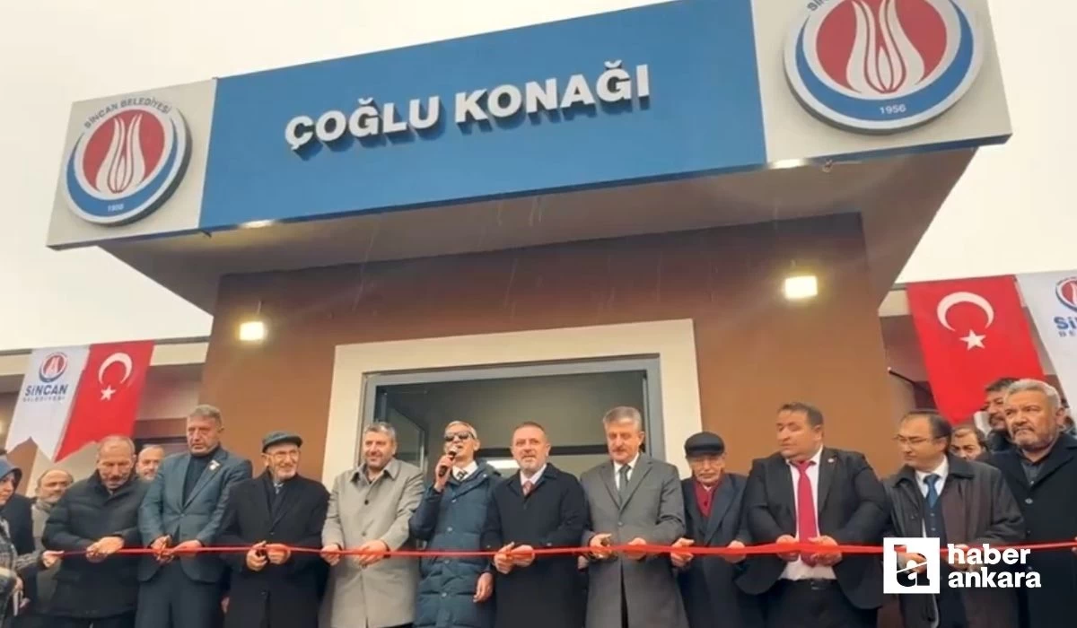 Sincan Belediyesi vatandaşların özel günlerinde kullanabileceği Çoğlu Konağını hizmete sundu