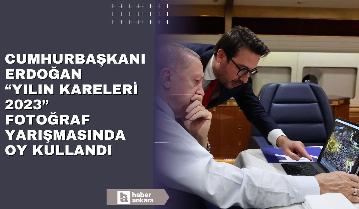 Cumhurbaşkanı Erdoğan AA Yılın Kareleri 2023 oylamasına katıldı