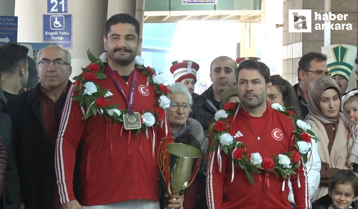 11. kez Avrupa şampiyonu olan milli güreşçimiz Taha Akgül Ankara’da coşkuyla karşılandı!