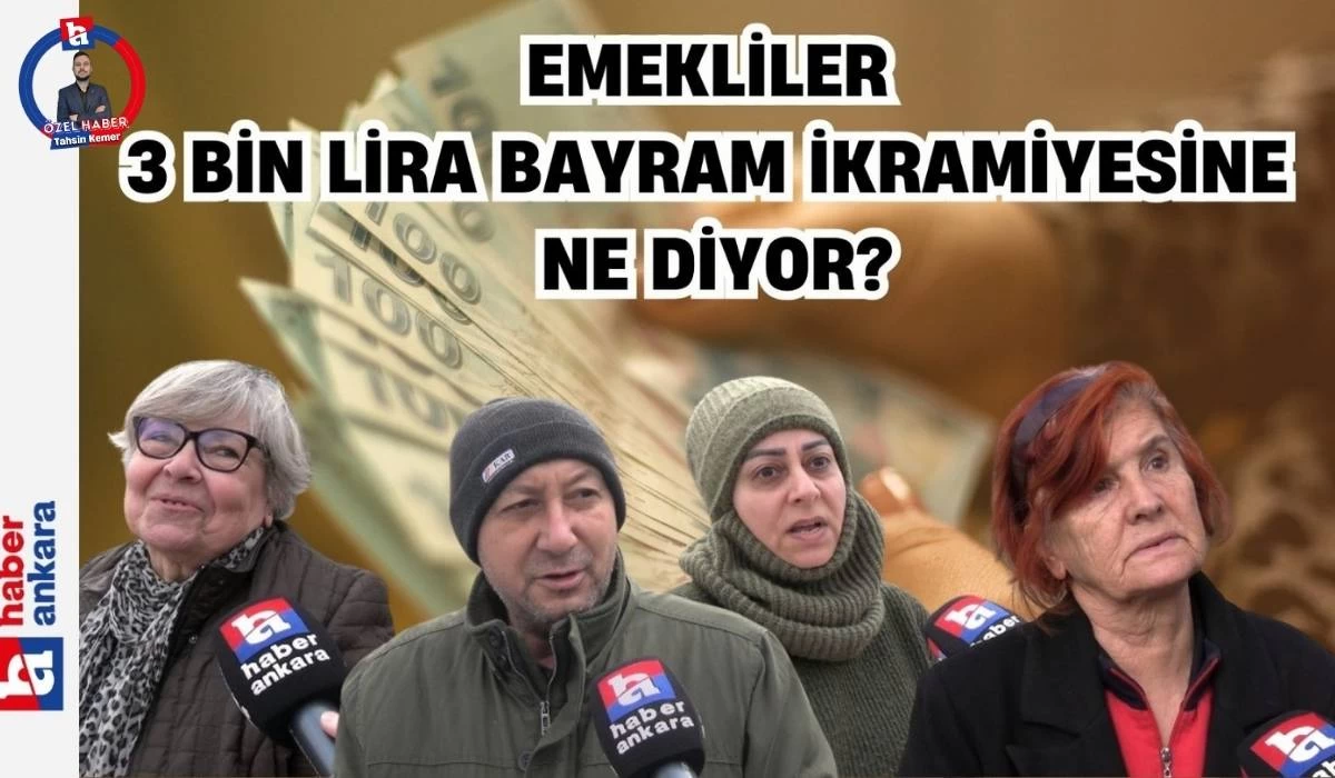 Emeklinin bayram ikramiyesi 3 bin liraya yükseldi! Vatandaş en az 30 olsun istedi